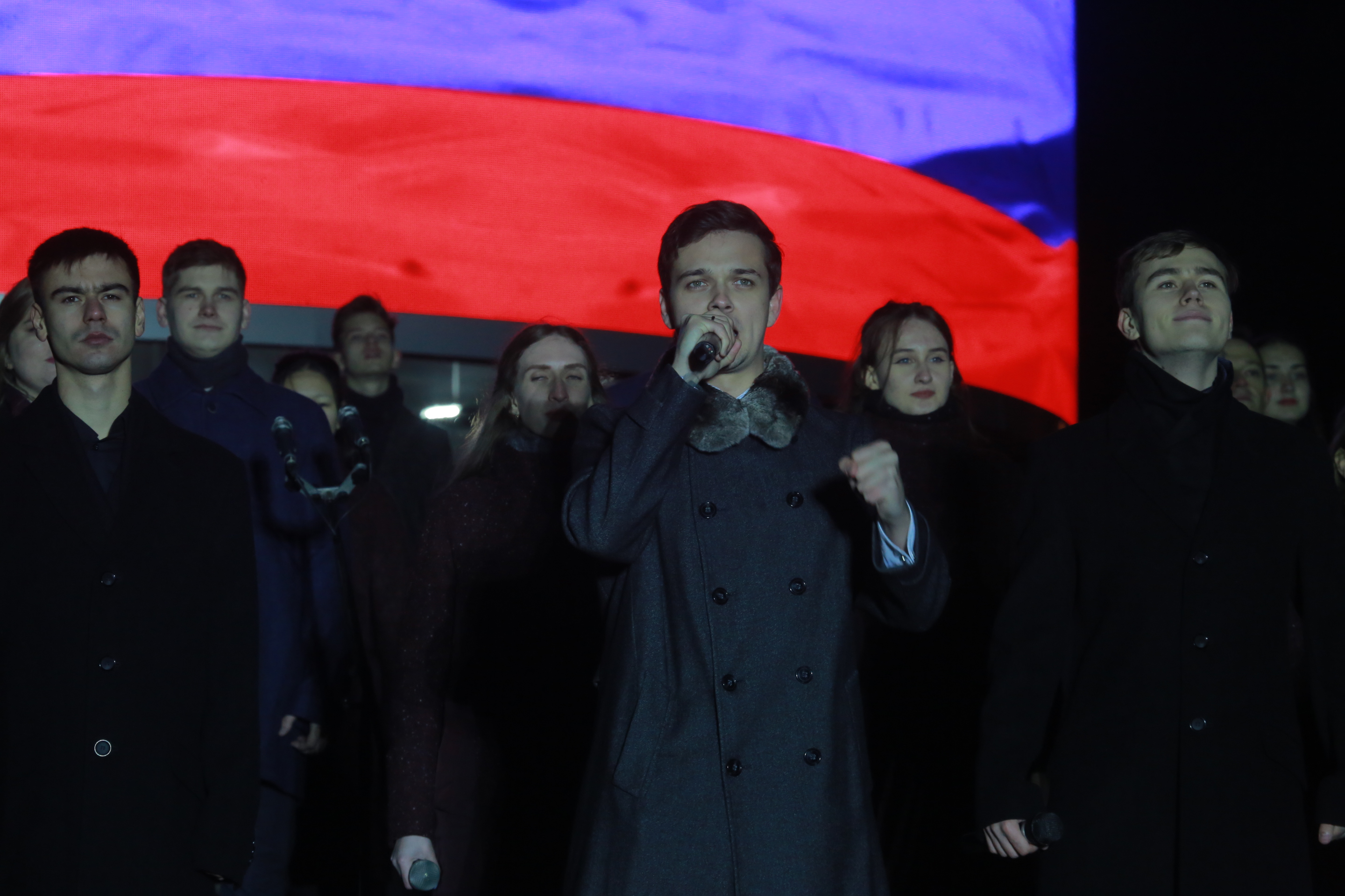 Открытие стелы «Город трудовой доблести» на площади Калинина