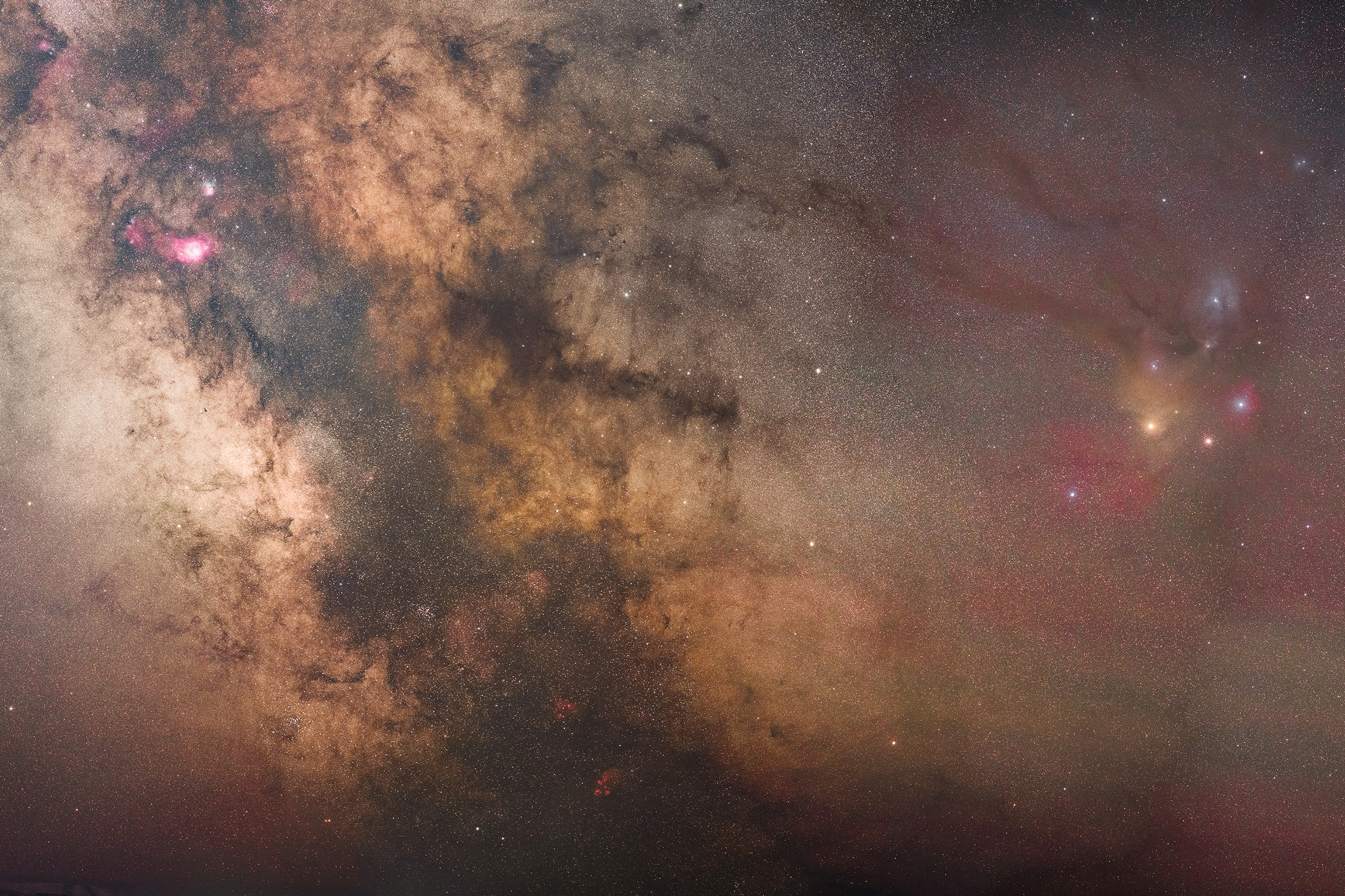 Панорама и созвездие Стрельца