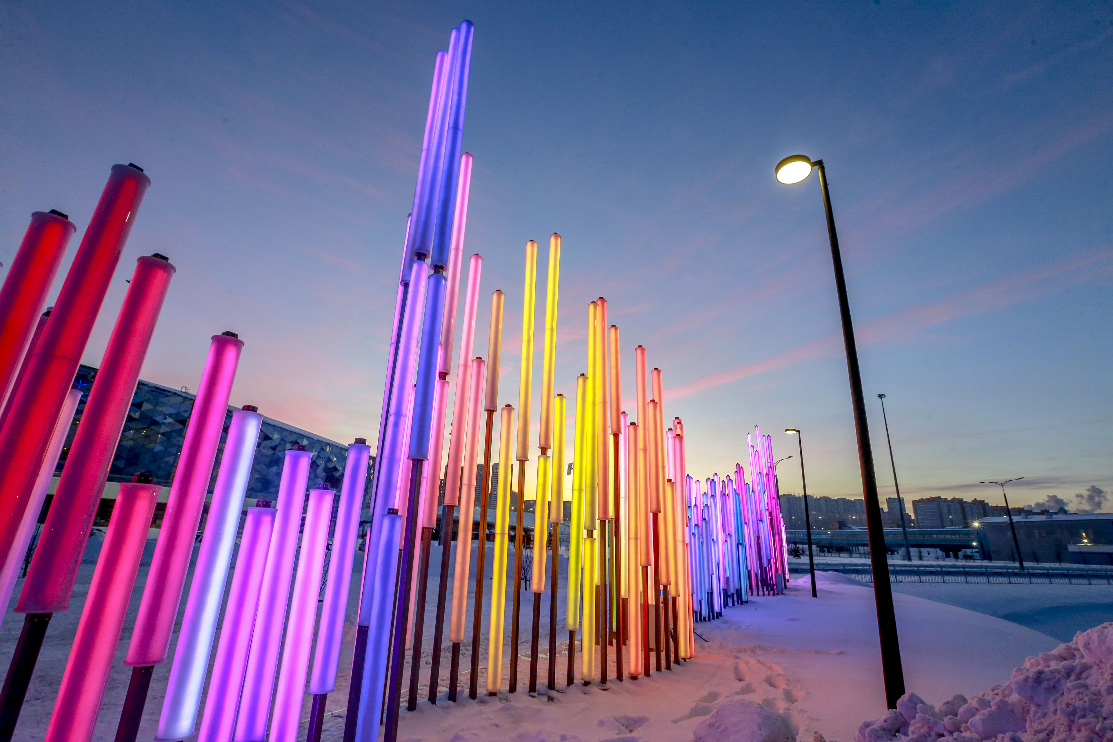 Новосибирск новогодний: парк «Арена»