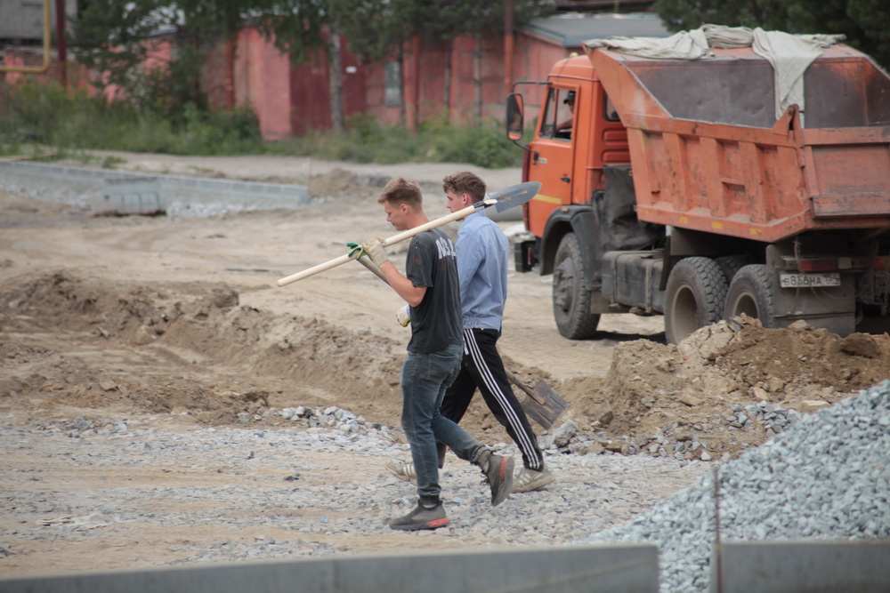 Будущий парк у Каменки. Июль 2023 года