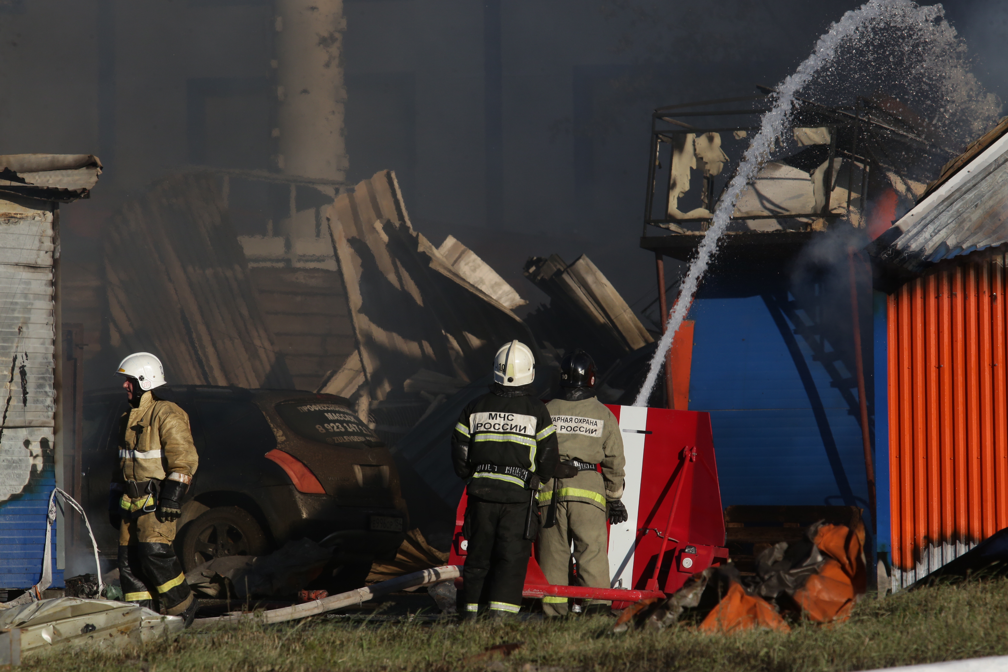 Тушение пожара на ГБШ. 14 июня 2021 года