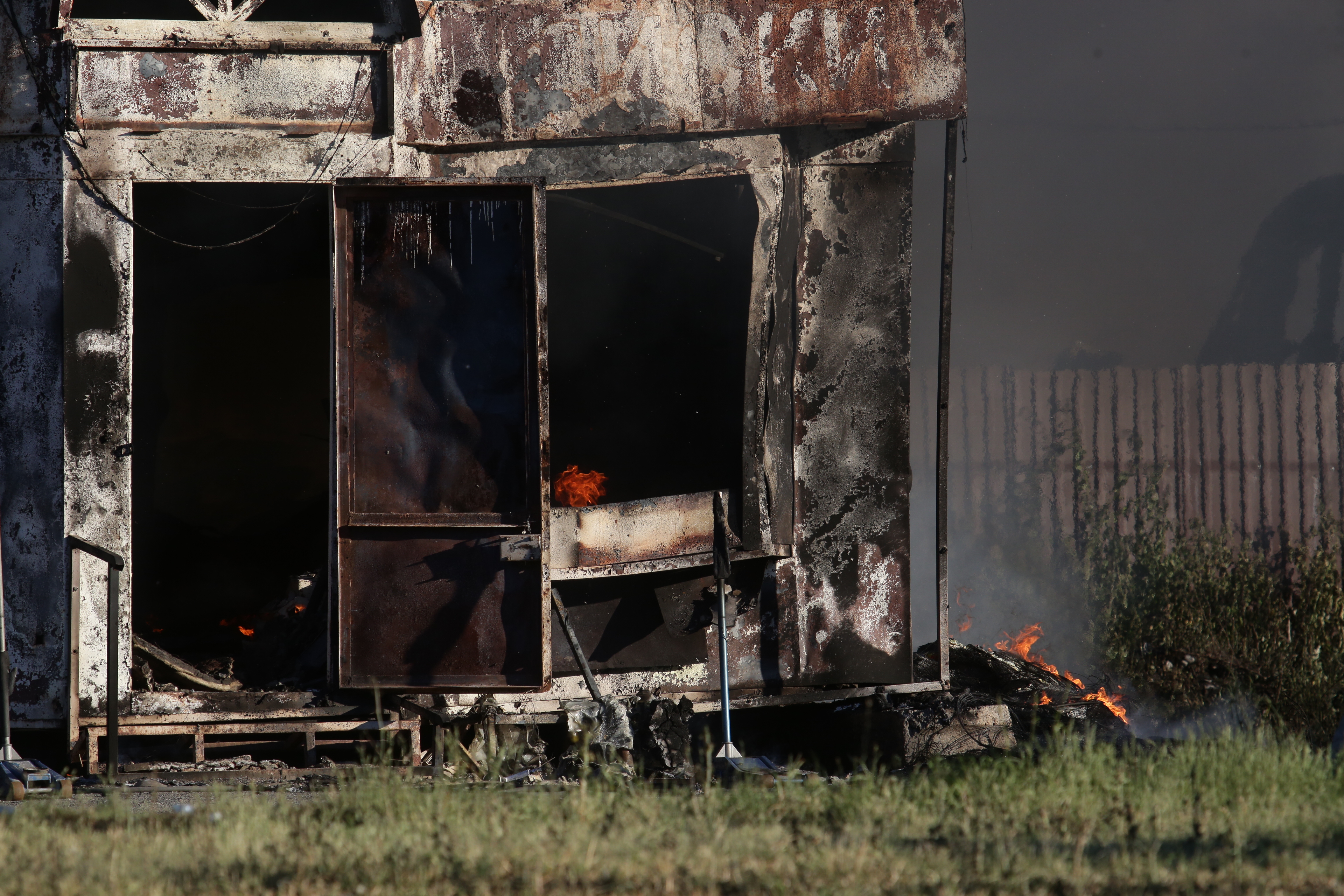 Тушение пожара на ГБШ. 14 июня 2021 года