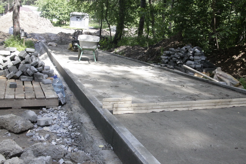 Реконструкция Заельцовского парка. Июль 2021 года