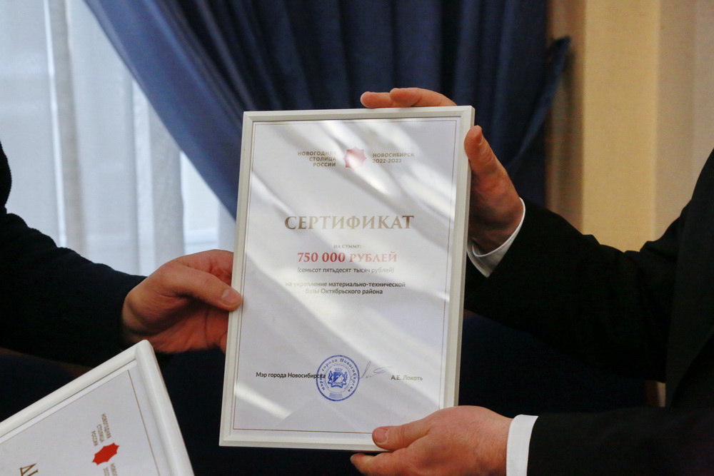 На подведении итогов проекта «Новосибирск — новогодняя столица России»