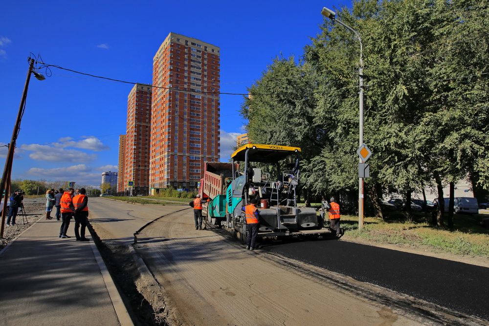 Ремонт на улице Сержанта Коротаева. Сентябрь 2021 года