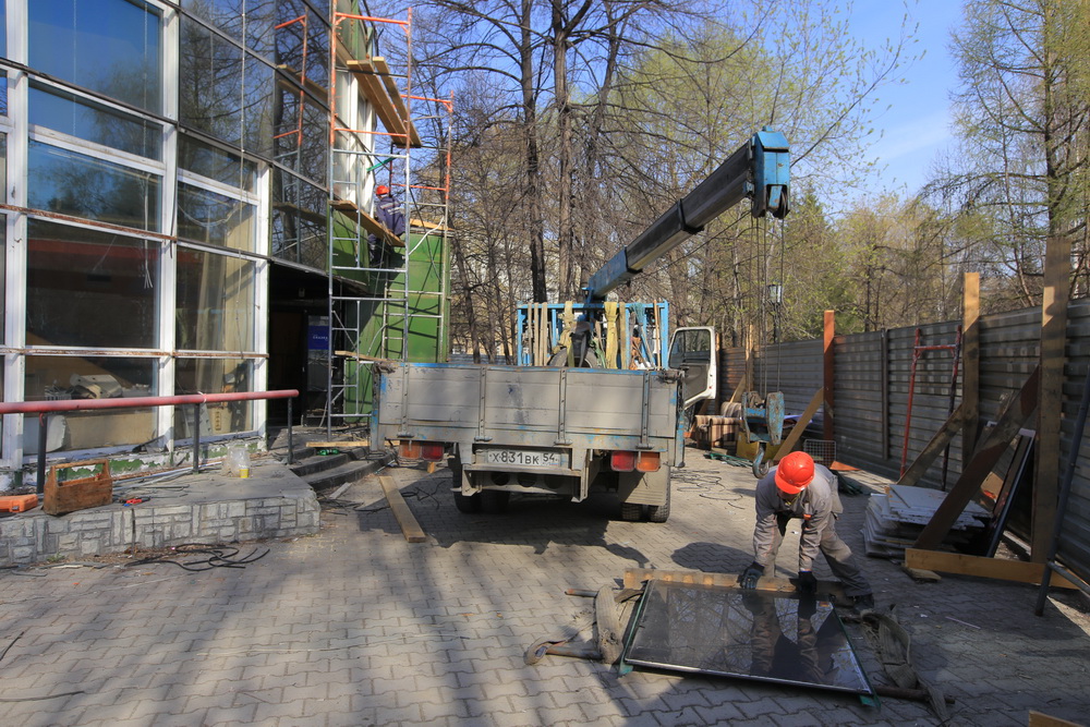 Снос кафе «Сказка». Апрель 2020 года