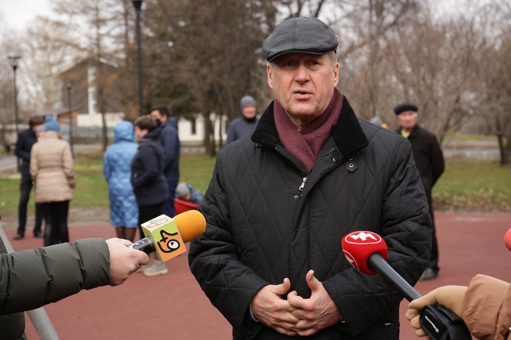 Сквер «25 лет Победы в Великой Отечественной войне». Октябрь 2020 года