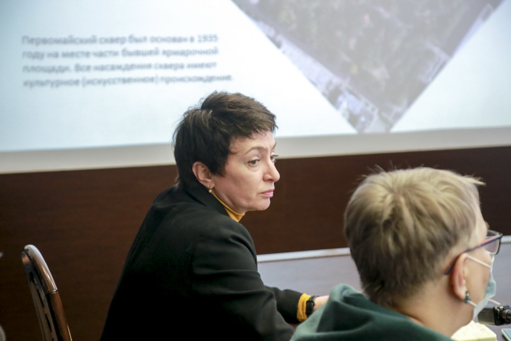 На обсуждении проекта благоустройства Первомайского сквера