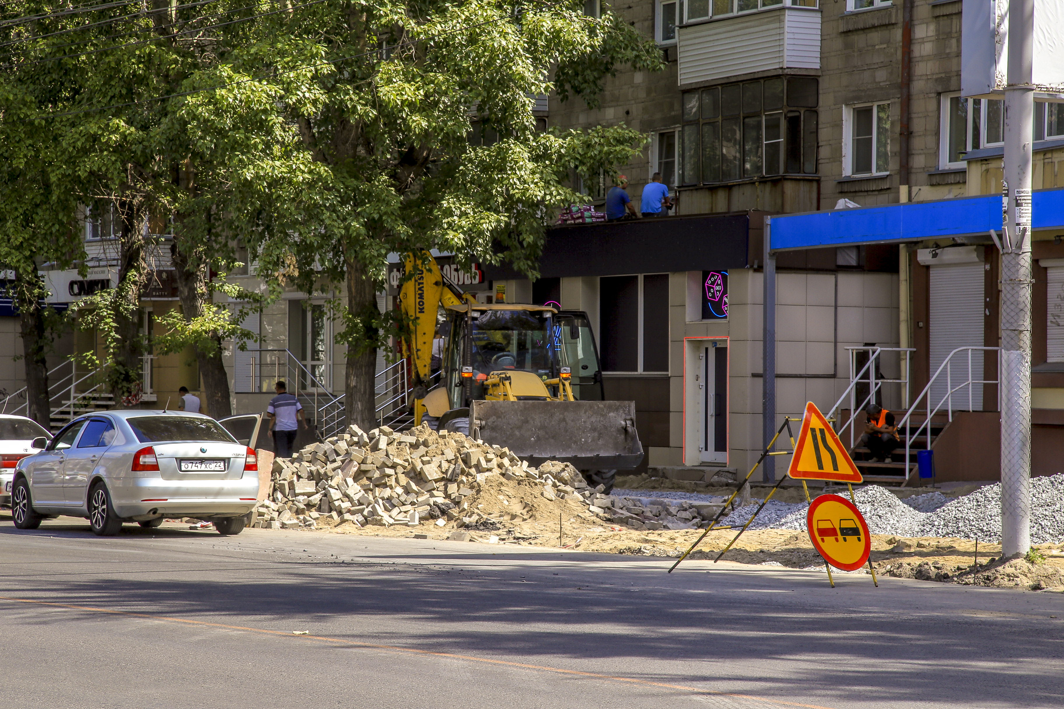 Ремонт проспекта Маркса (август 2022 года)