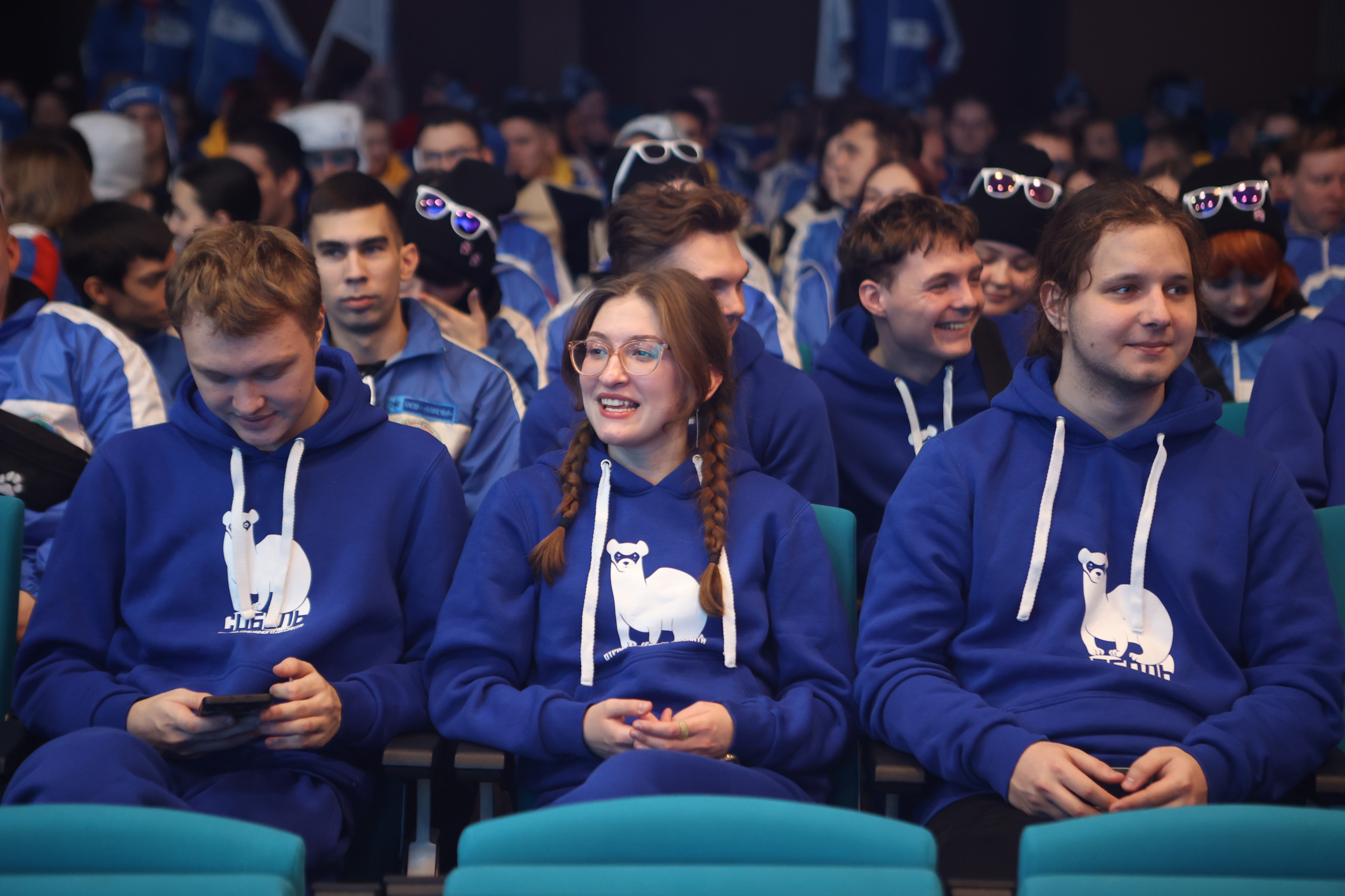 На открытии патриотической акции «Снежный десант» в Новосибирске