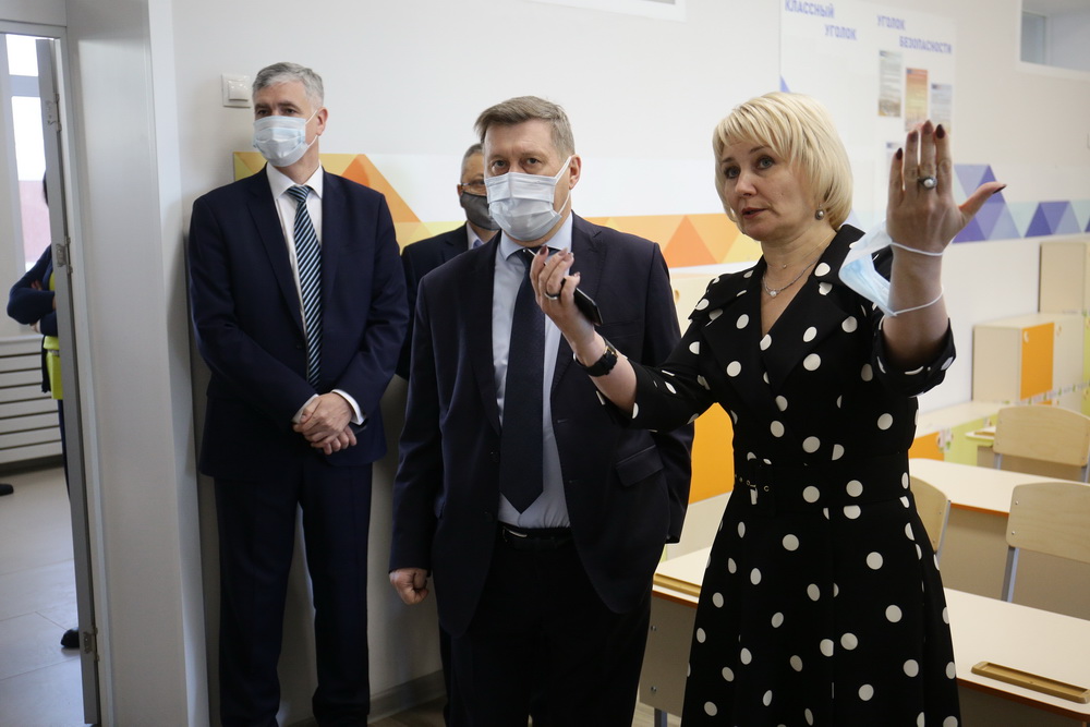 Новая школа в микрорайоне «Родники». Ноябрь 2021 года