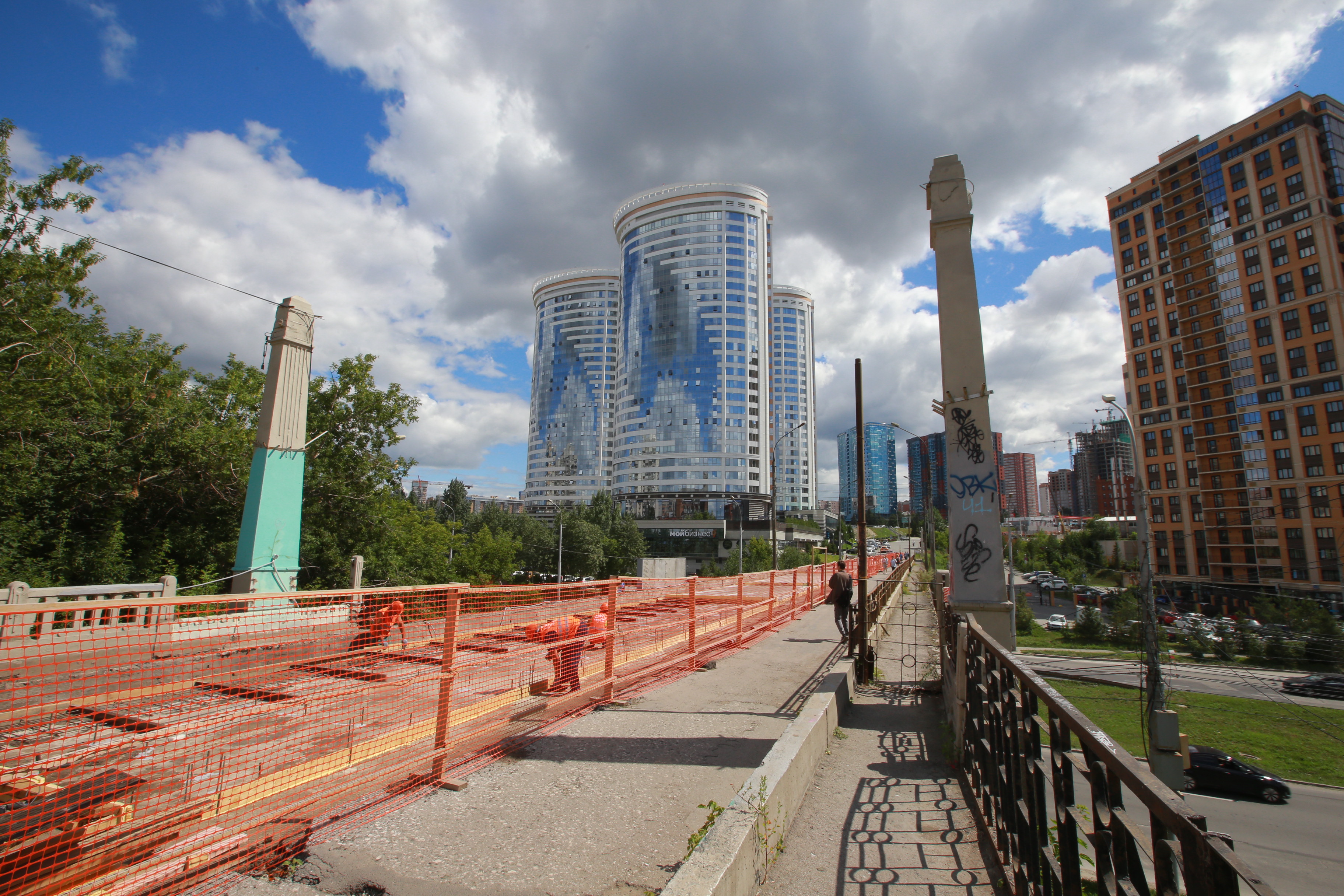 Ремонт Сибревкомовского моста. Июль 2022 года