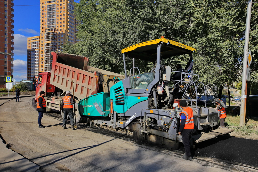 Ремонт на улице Сержанта Коротаева. Сентябрь 2021 года