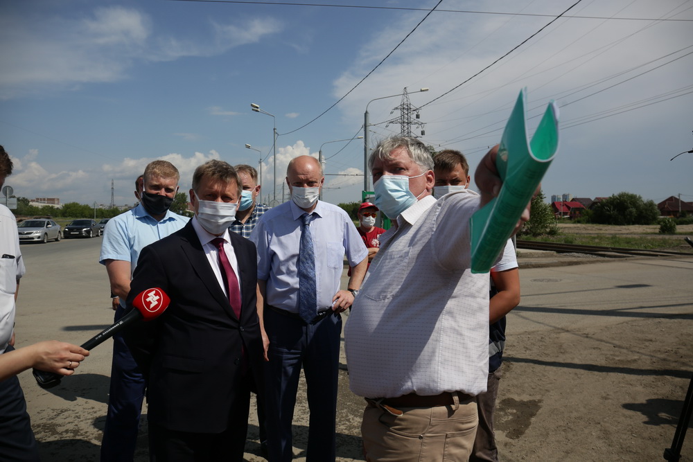 Второй этап строительства дороги на улице Титова. Июль 2020 года