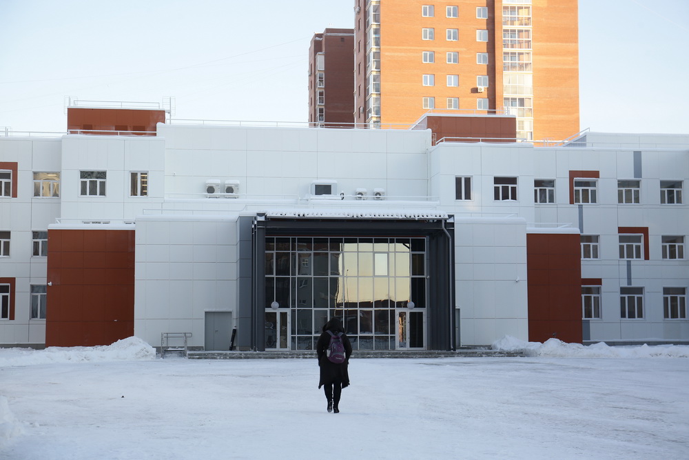 Новая школа в микрорайоне «Родники». Ноябрь 2021 года