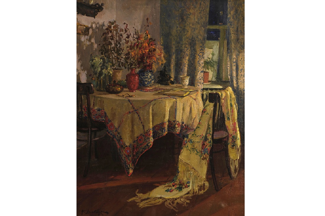 «Интерьер», 1953 г. Холст, масло. 69×54 см