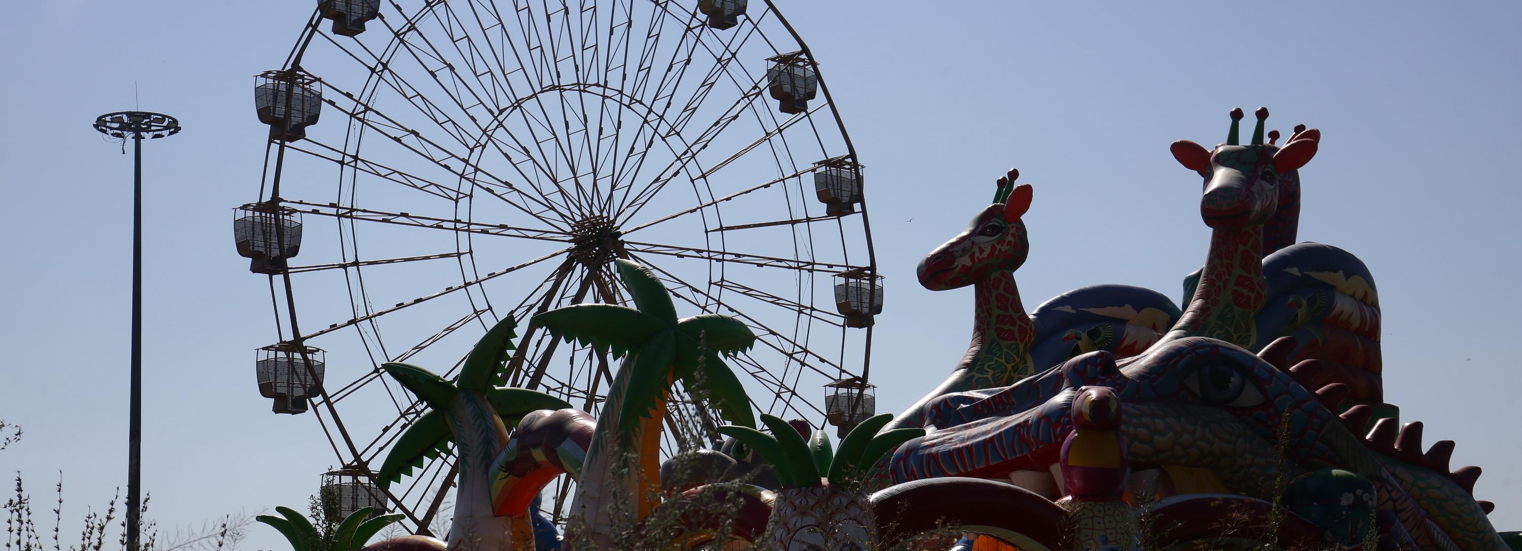 Колесо обозрения поставили рядом с «Лентой» на Гусинобродском шоссе