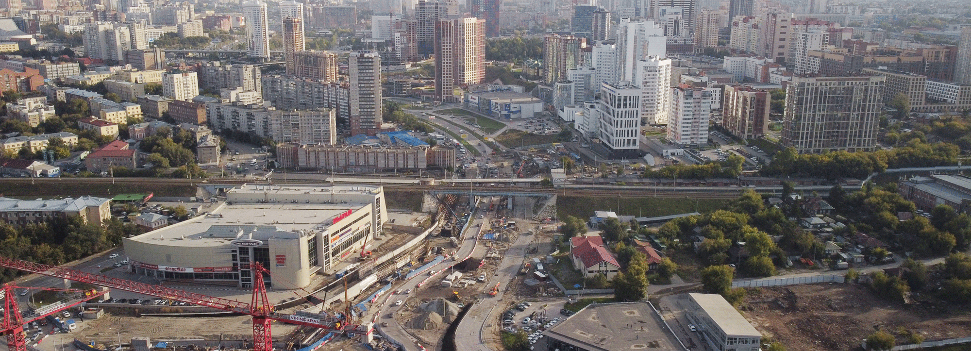 Зыряновский путепровод для четвёртого моста в Новосибирске готов на 60%