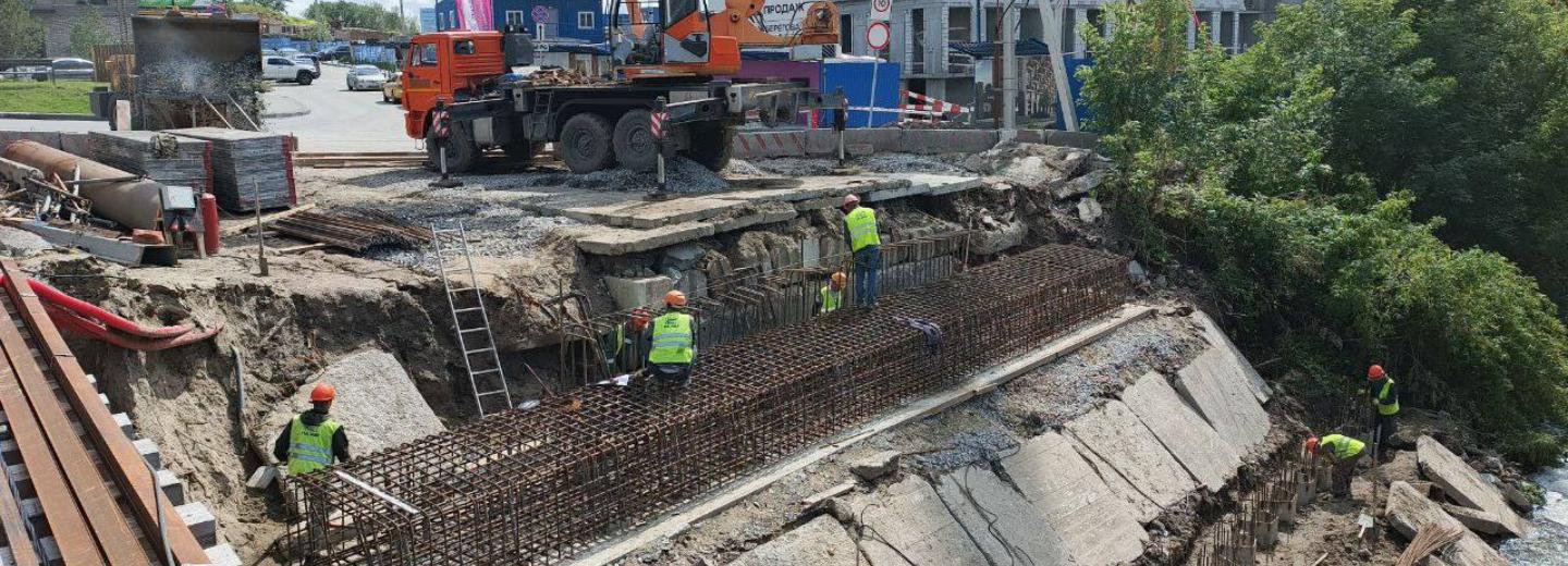 Мэр Кудрявцев: начался ключевой этап ремонта моста на улице Сухарной