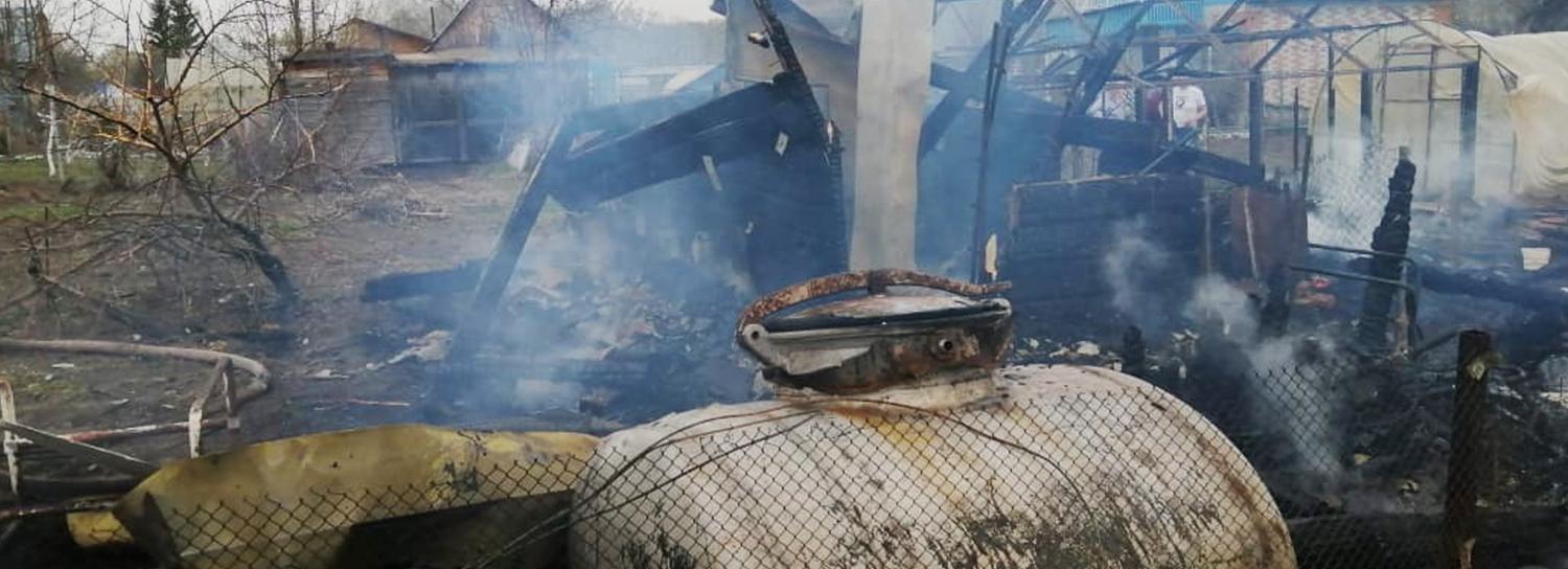 Крупные пожары под Новосибирском тушат с вертолётов Росгвардии