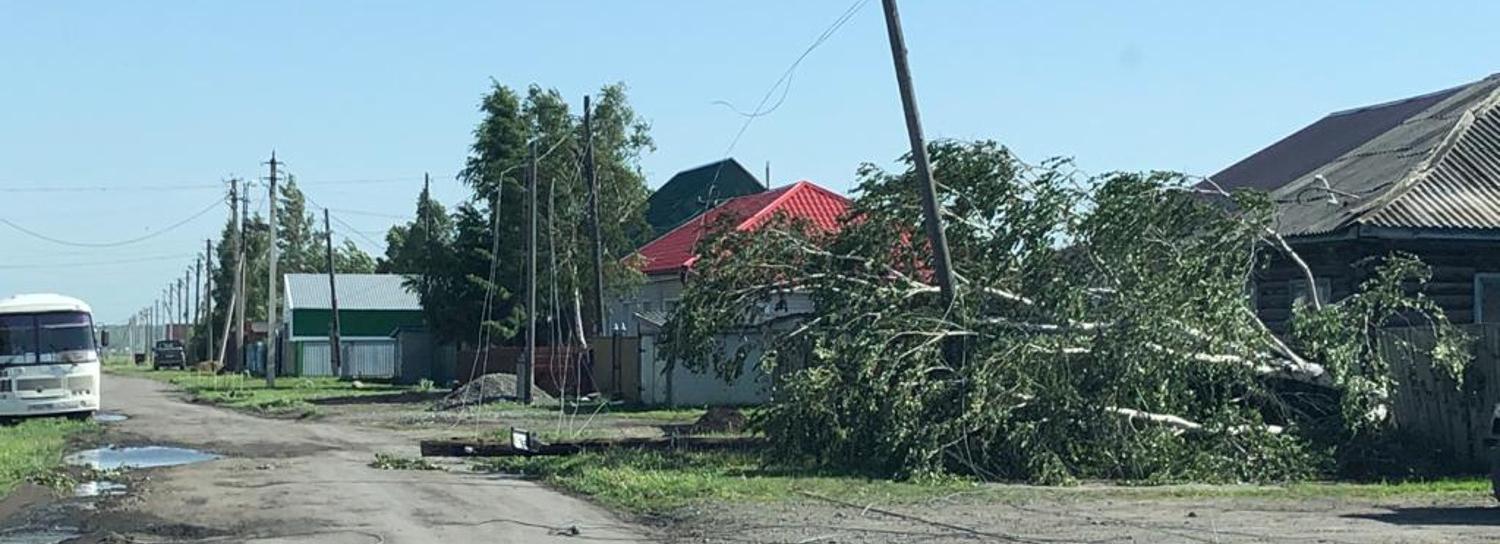 Ураганный ветер в Новосибирске оставил без жилья две семьи