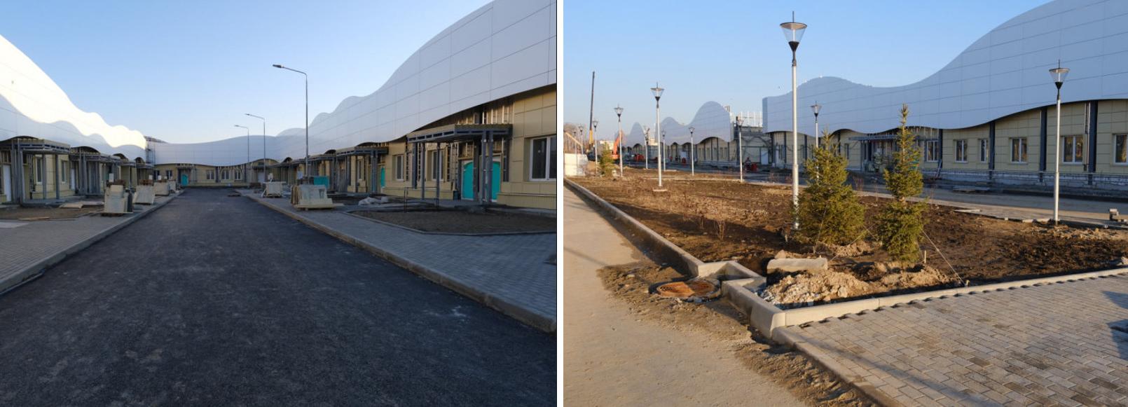 Дорога к инфекционной больнице под Новосибирском готова на 90%