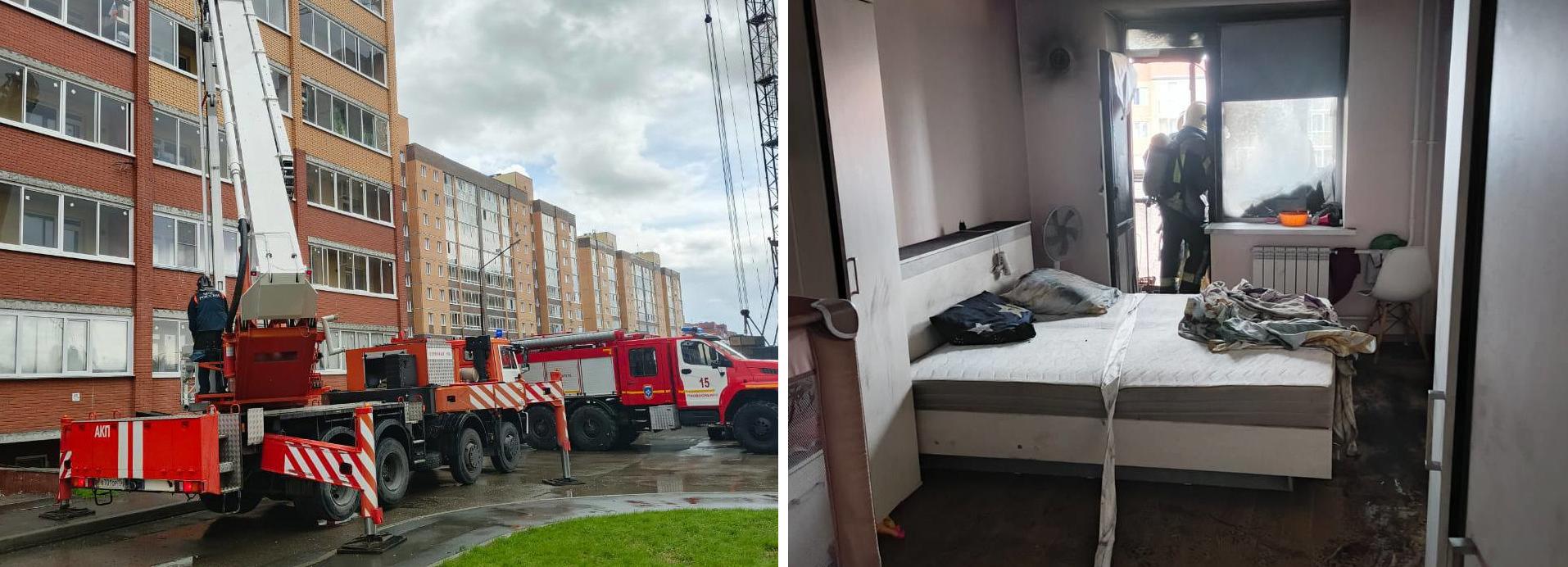 Трёхлетнего ребёнка спасли из горящей квартиры в Новосибирске