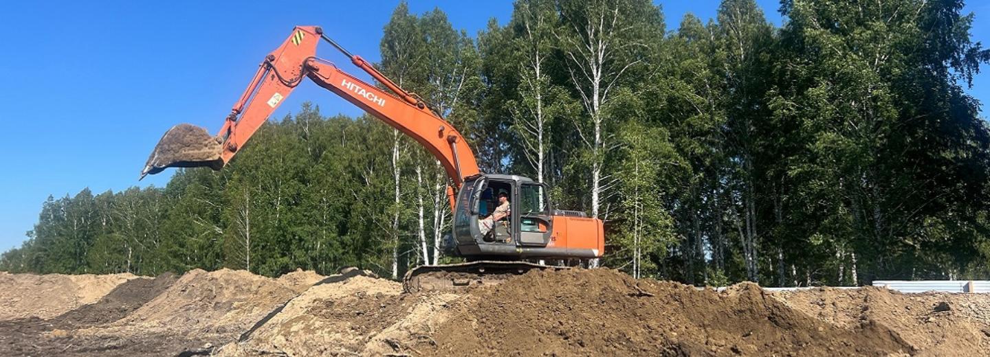 Первую многоэтажку начали строить в микрорайоне Клюквенный