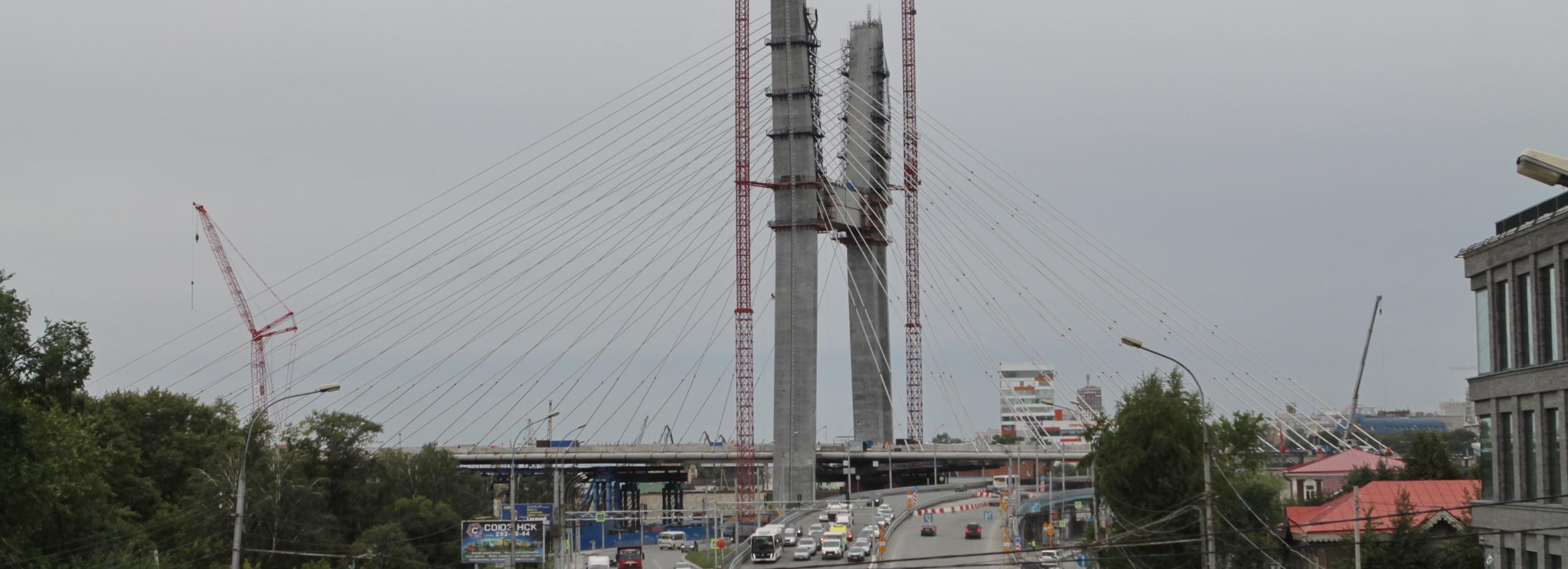 Монтаж вантовой системы четвёртого моста завершили в Новосибирске