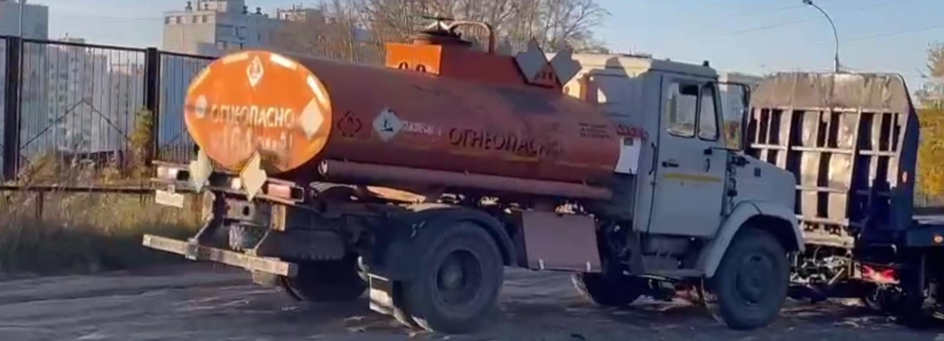 Торговлю бензином из цистерны остановили возле Чистой слободы