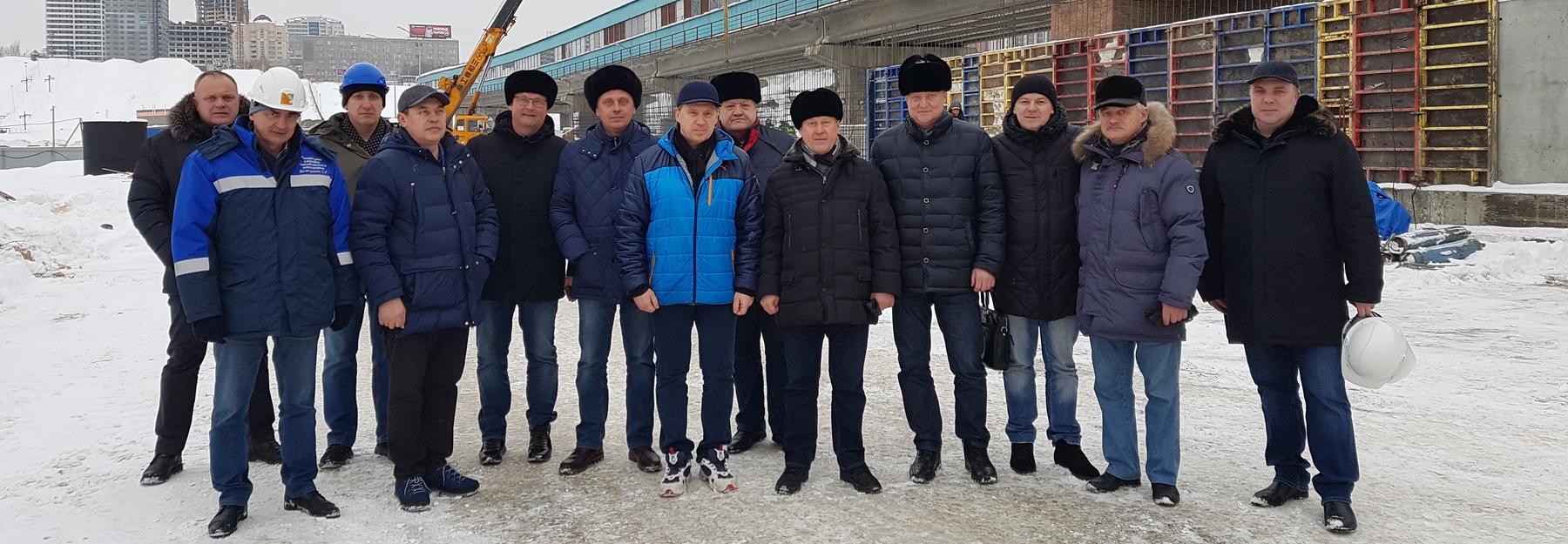 Мэр Локоть проинспектировал строительство станции метро «Спортивная»