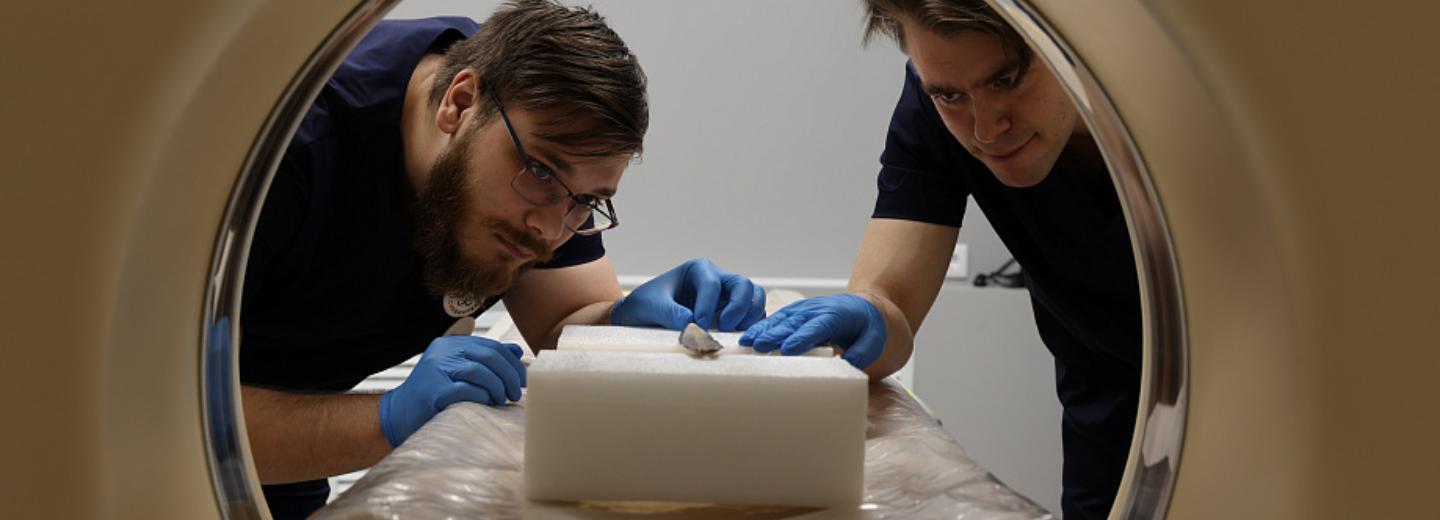 Древние костяные ножи исследовали на компьютерном томографе в НГУ