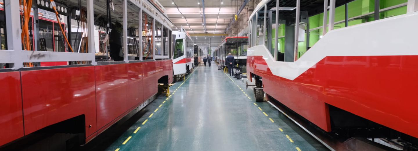 Трамваи с новым дизайном начнут выпускать в Новосибирске с 2024 года