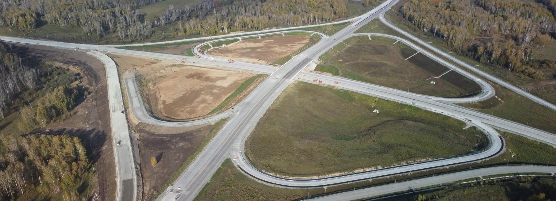 Открыли один съезд будущей развязки «клеверный лист» на Восточном обходе