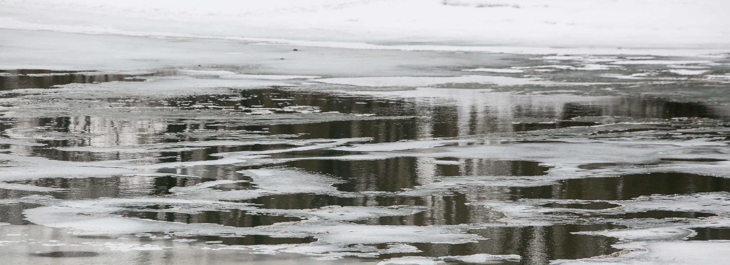 Четверых рыбаков сняли с дрейфующей льдины на Обском море