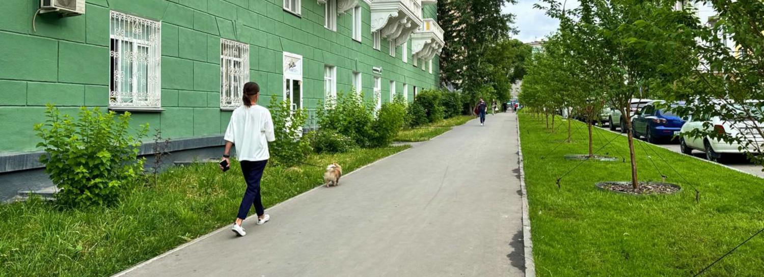 Мэр Кудрявцев показал зазеленевшие газоны на Урицкого