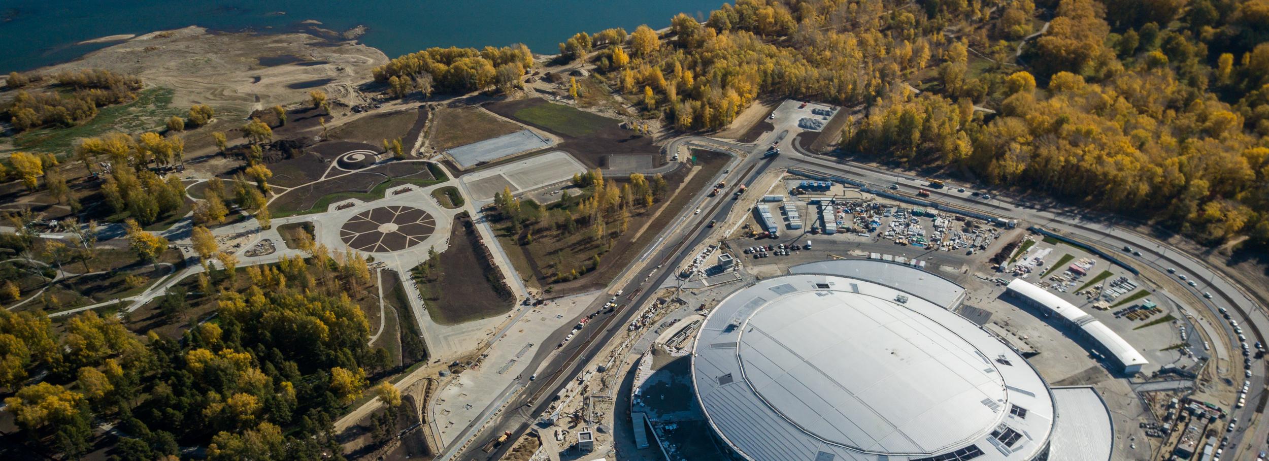 Парк возле нового ЛДС в Новосибирске получил официальное название