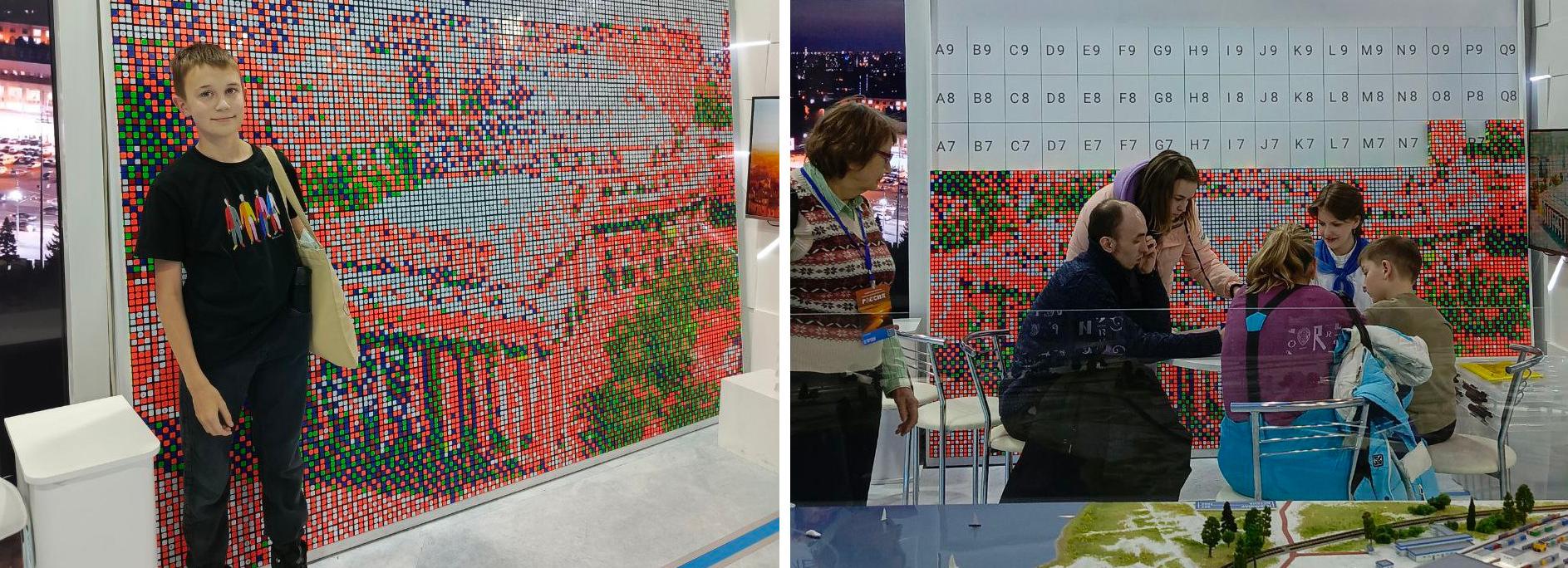 Оперный театр из 2000 кубиков Рубика собирают на ВДНХ в Москве