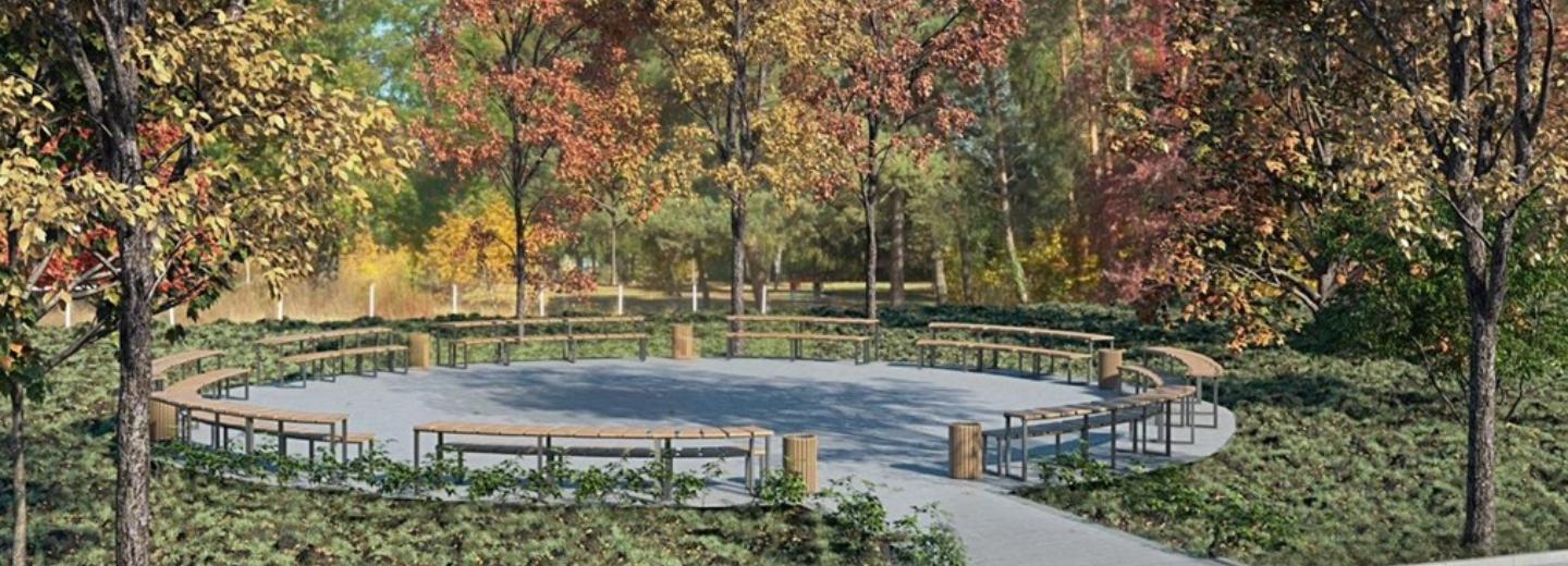 Площадку для отдыха «Вдохновение» создадут в сквере на левом берегу