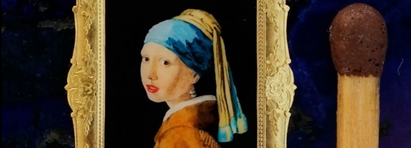 Крохотную копию «Девушки с жемчужной серёжкой» создал новосибирец