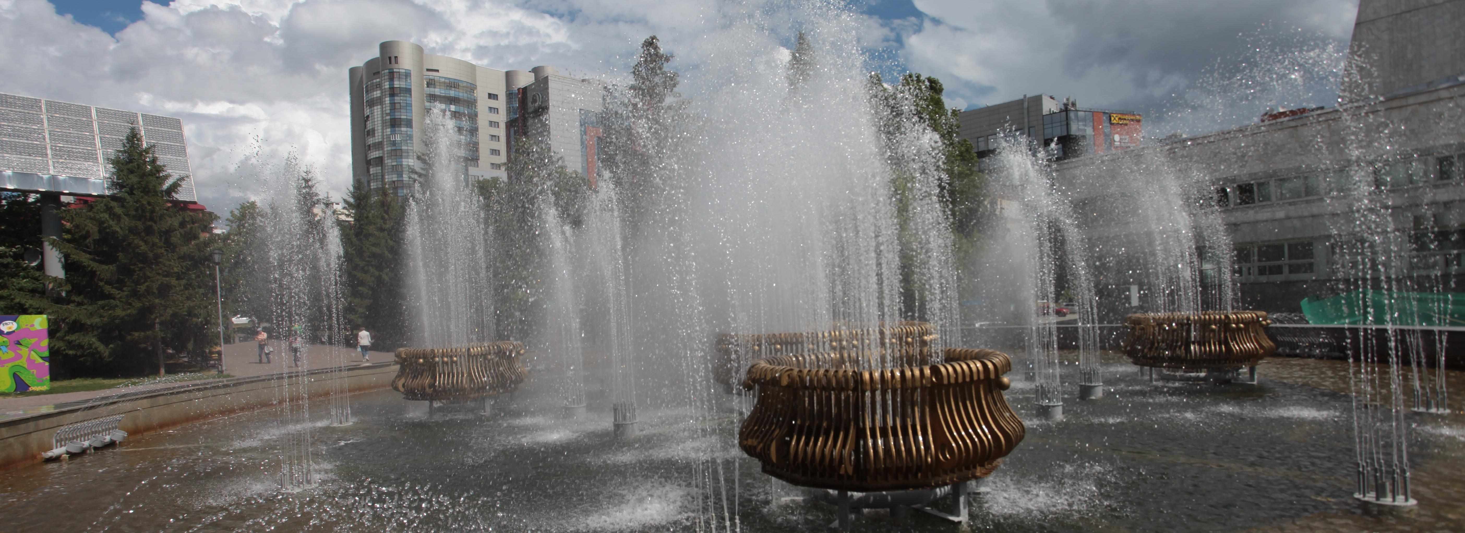 Три больших фонтана Новосибирска завершат работу 1 октября