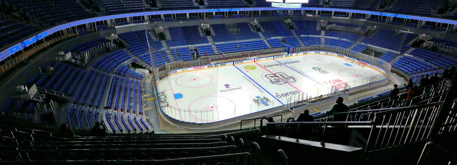 Молодёжка хоккейной «Сибири» провела тренировку на новой ледовой арене