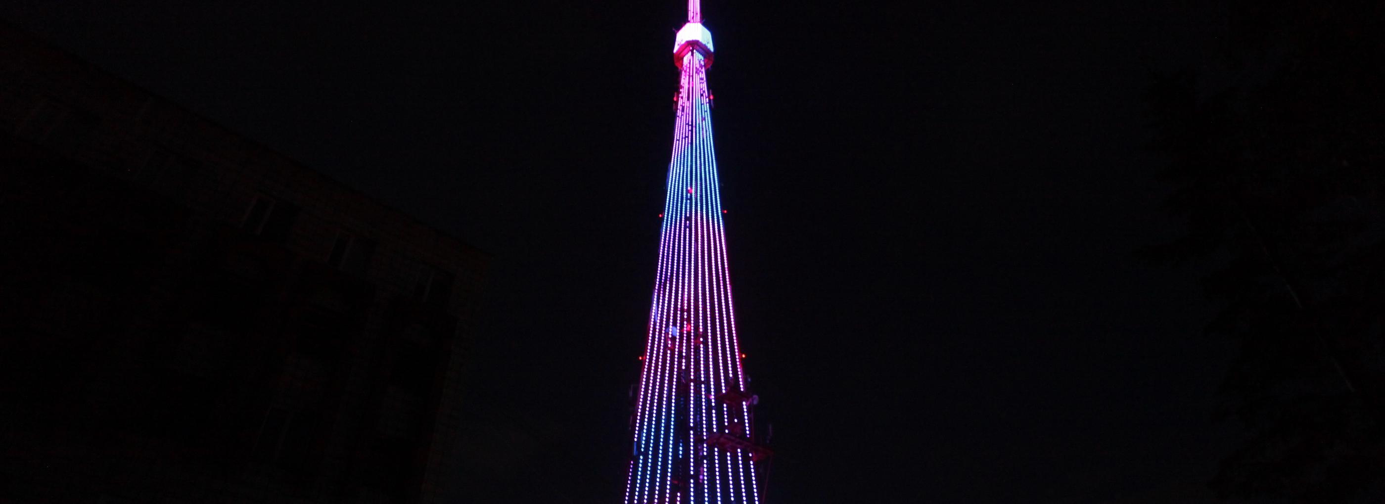 Световое шоу покажут на новосибирской телебашне в честь Дня России