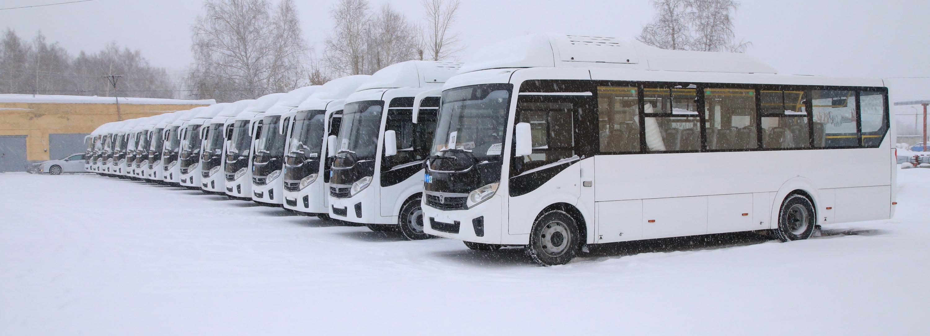 В Новосибирск прибыли новые ПАЗы: как они выглядят снаружи и внутри