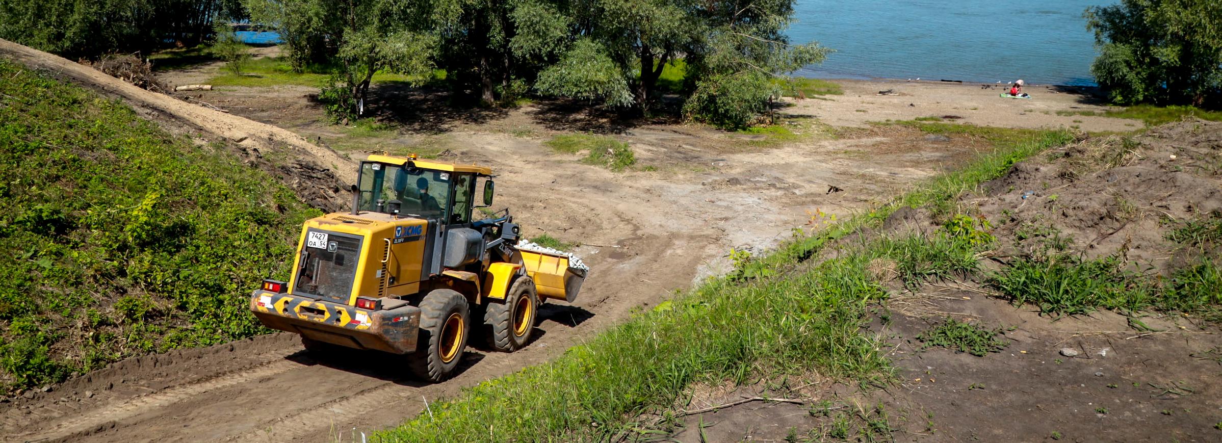 Работы по графику: что уже сделали в будущем парке «Чемской берег»