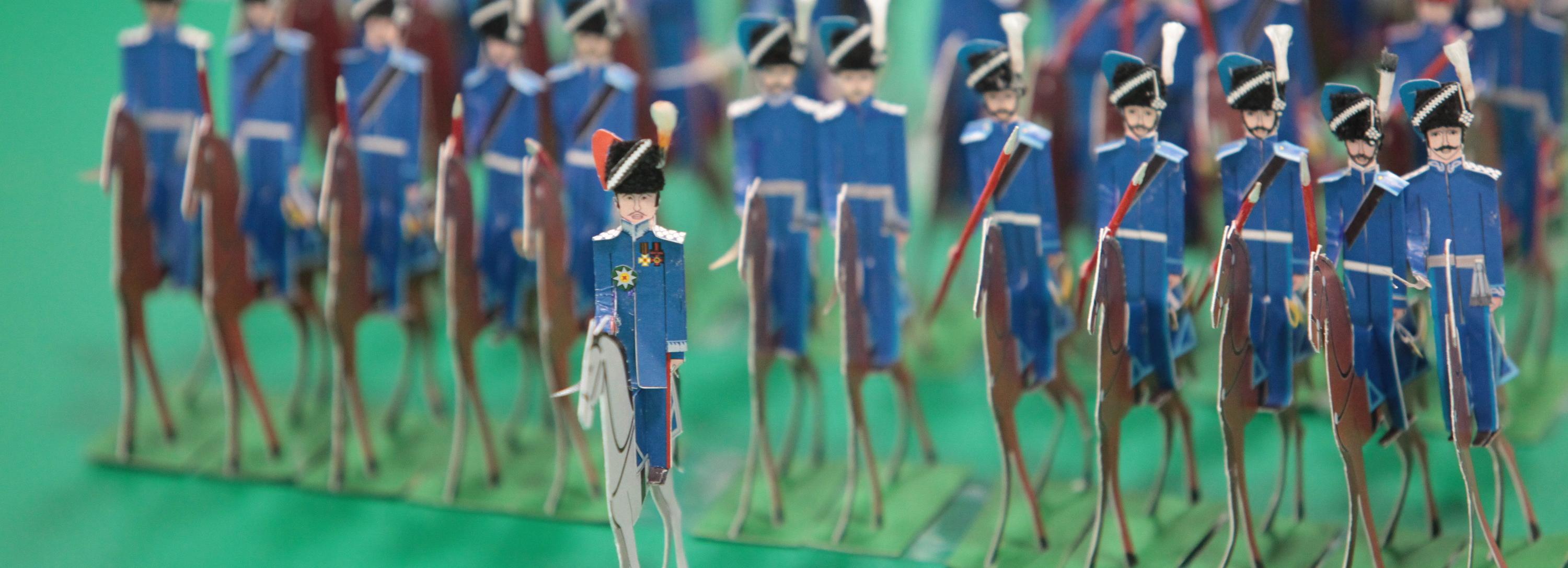 Макет Бородинского сражения из 3000 солдатиков создали в Новосибирске