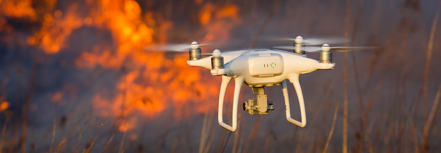 Лесные пожары будут тушить с помощью беспилотников и вездеходов