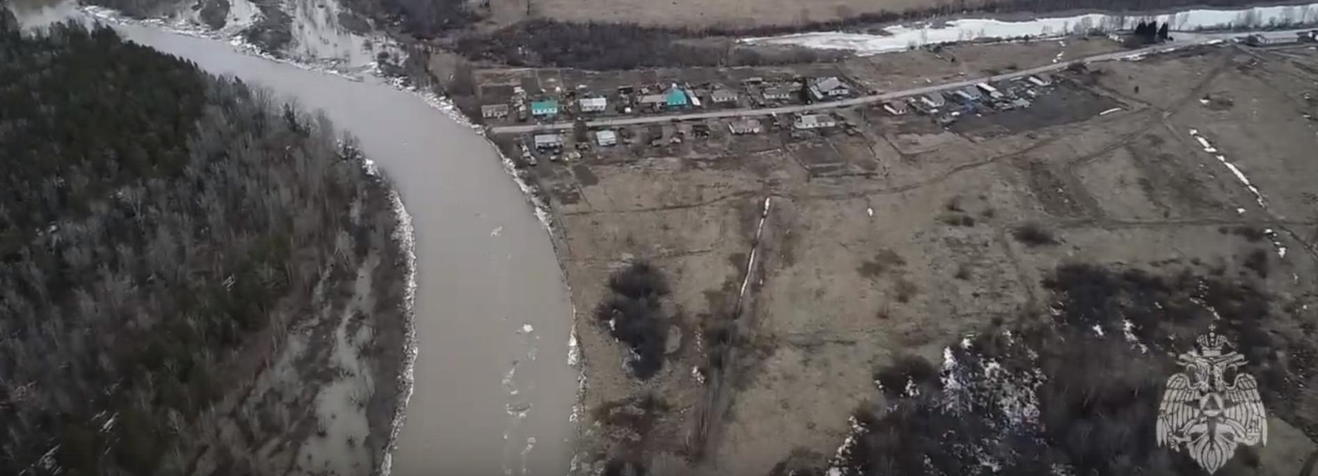 Дроны МЧС обследовали реку Бердь в Новосибирской области