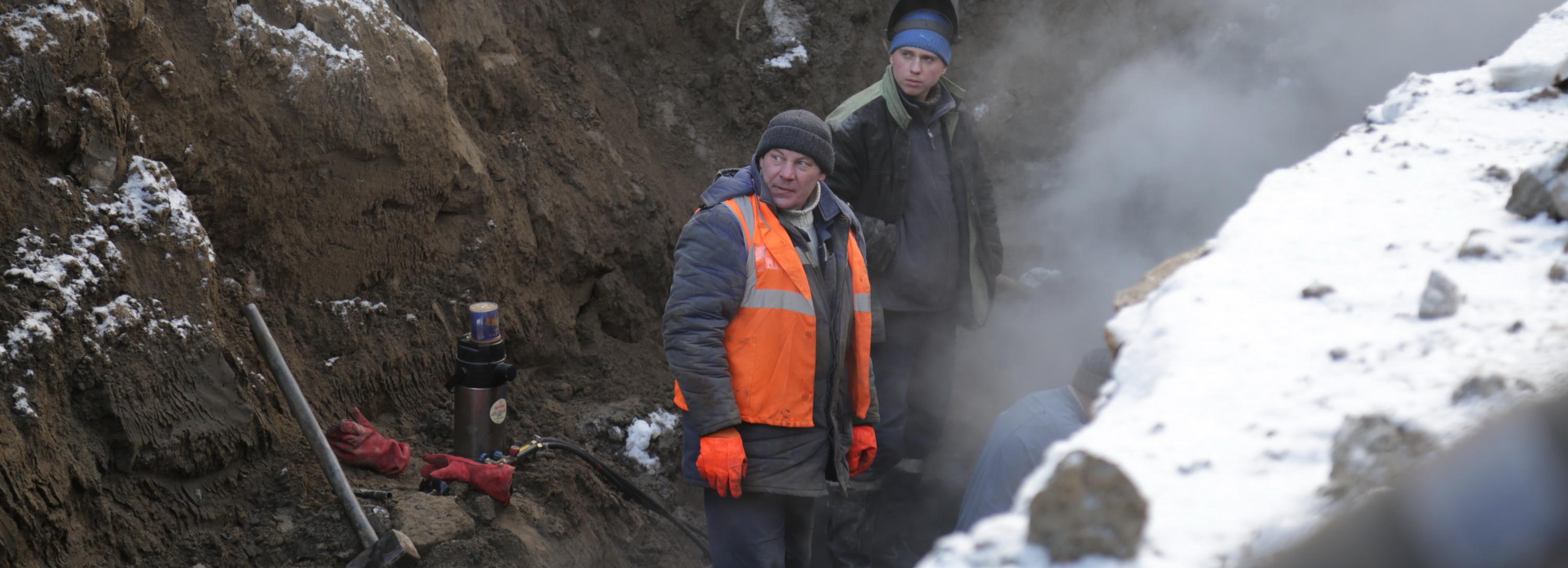Ремонт теплотрасс сузил улицы Бориса Богаткова и Холмистую