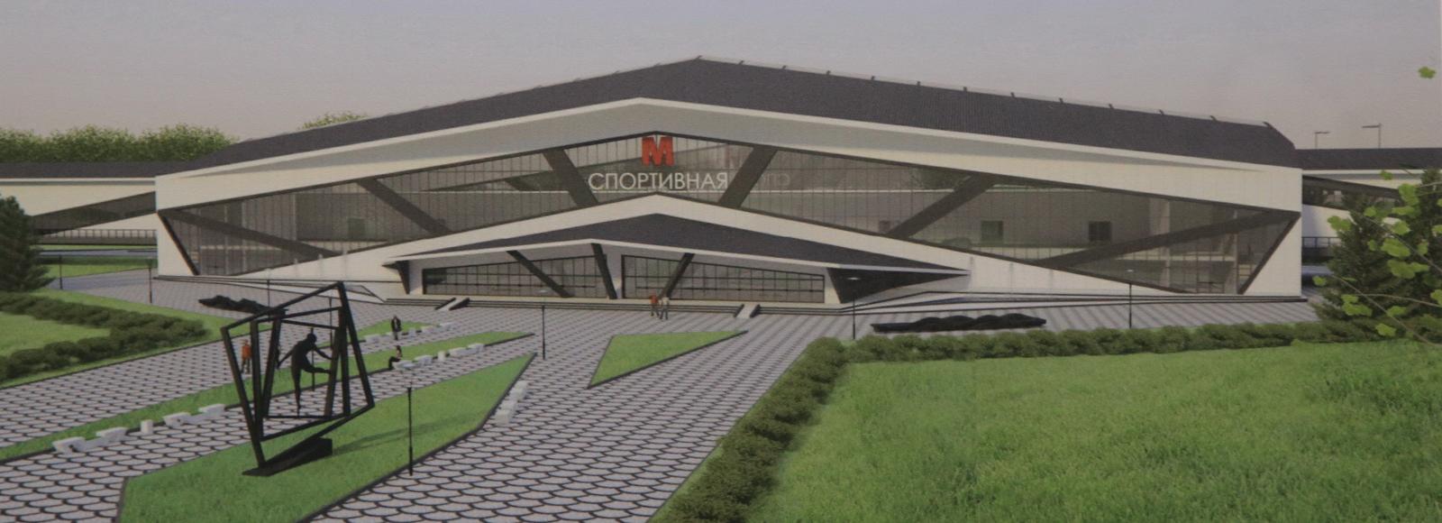 Монтаж крыши на станции метро «Спортивная» — смотрите в минутном ролике